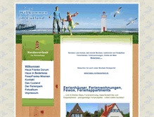 Tablet Screenshot of happy-nordsee-urlaub.de